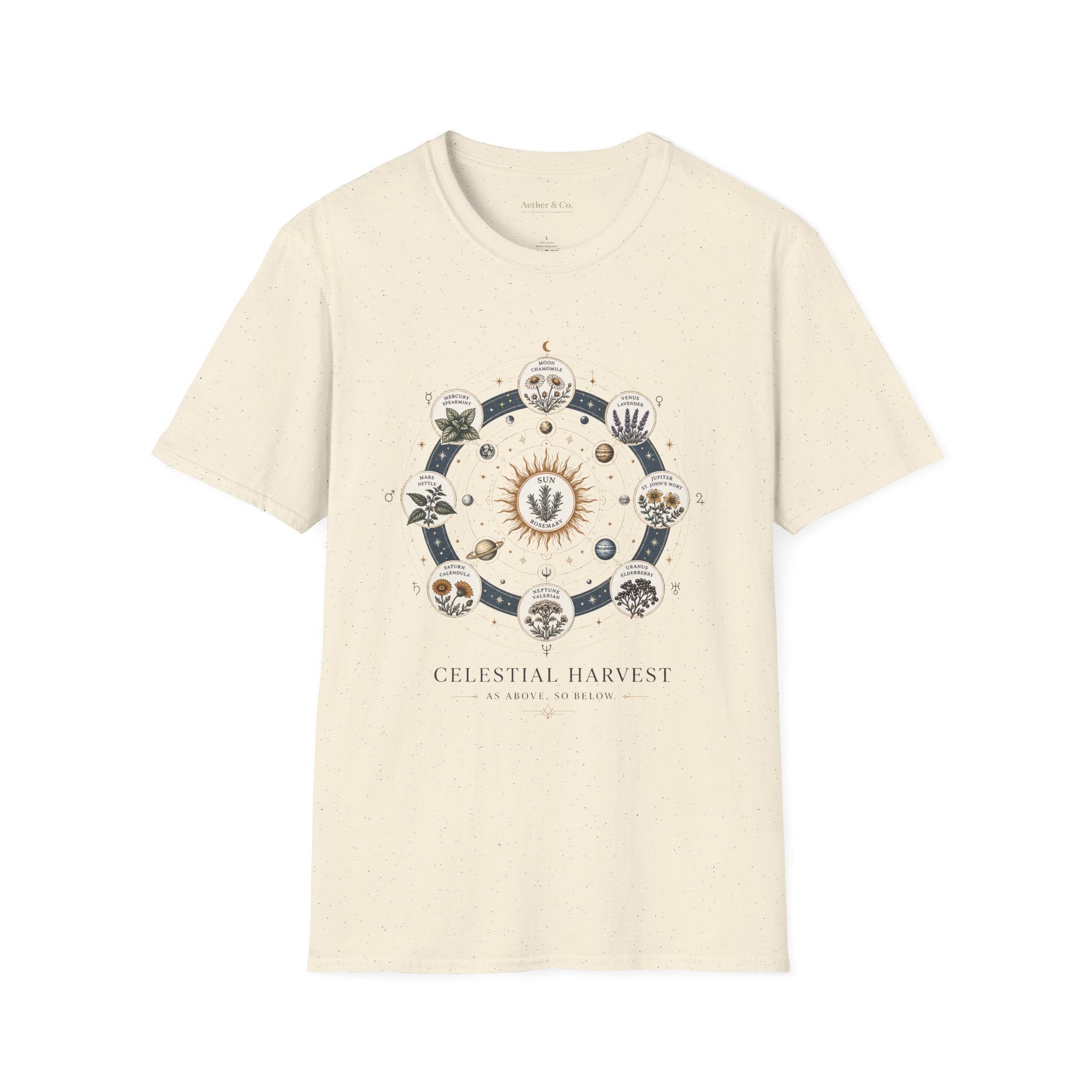 Celestial Harvest™ Botanical Chart T-Shirt