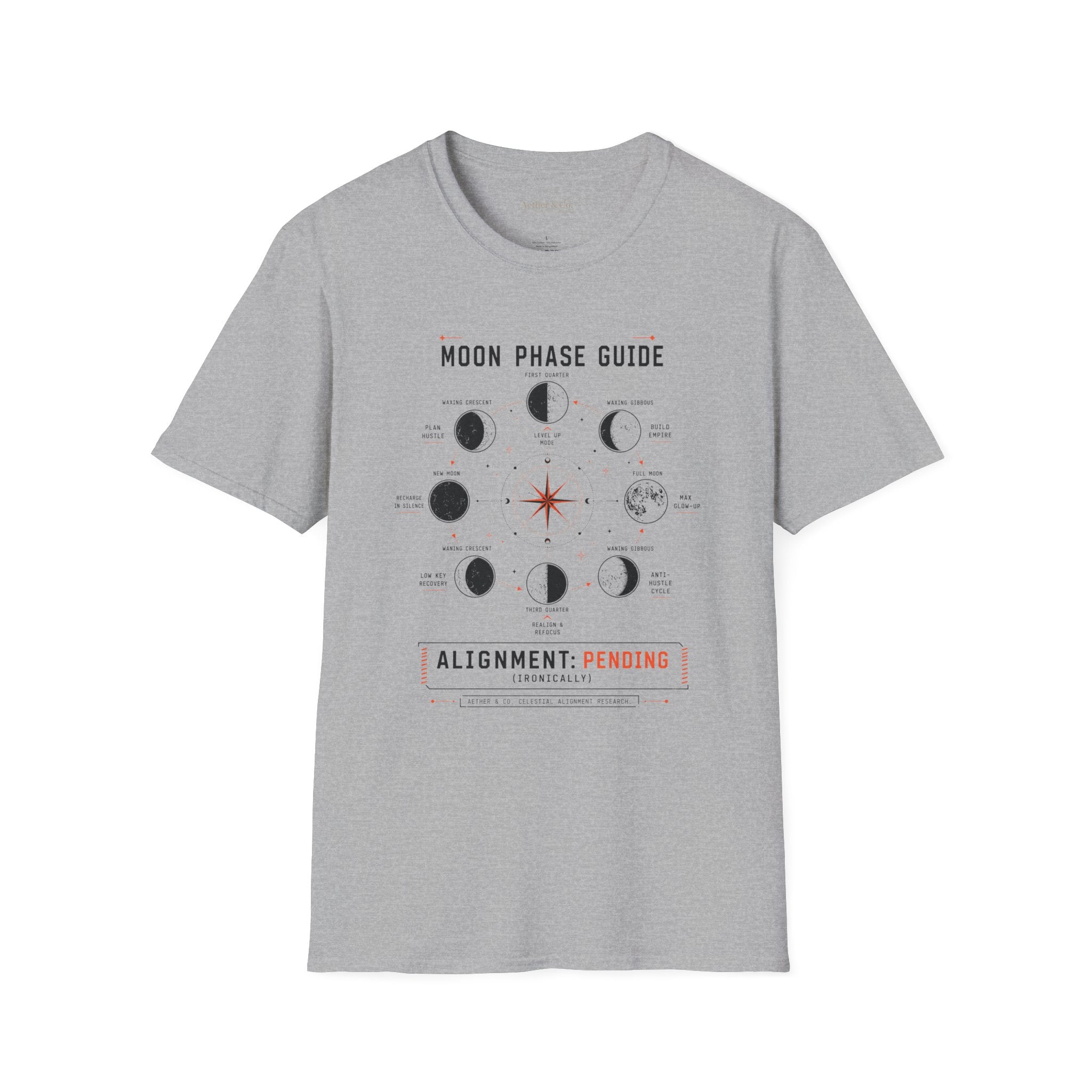 Moon Phase Guide™ — Alignment Pending T-Shirt