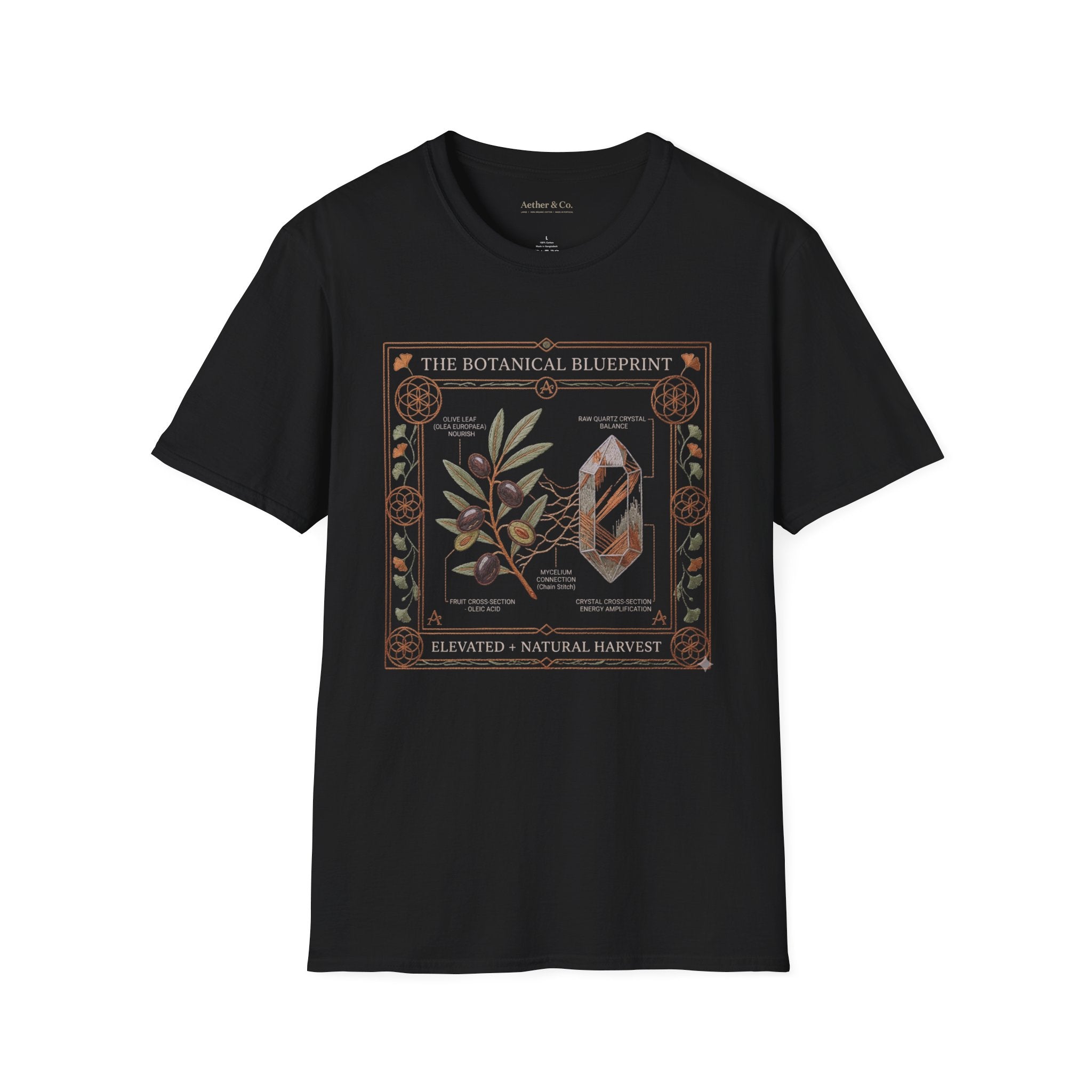 The Botanical Blueprint™ T-Shirt— Elevated Natural Harvest