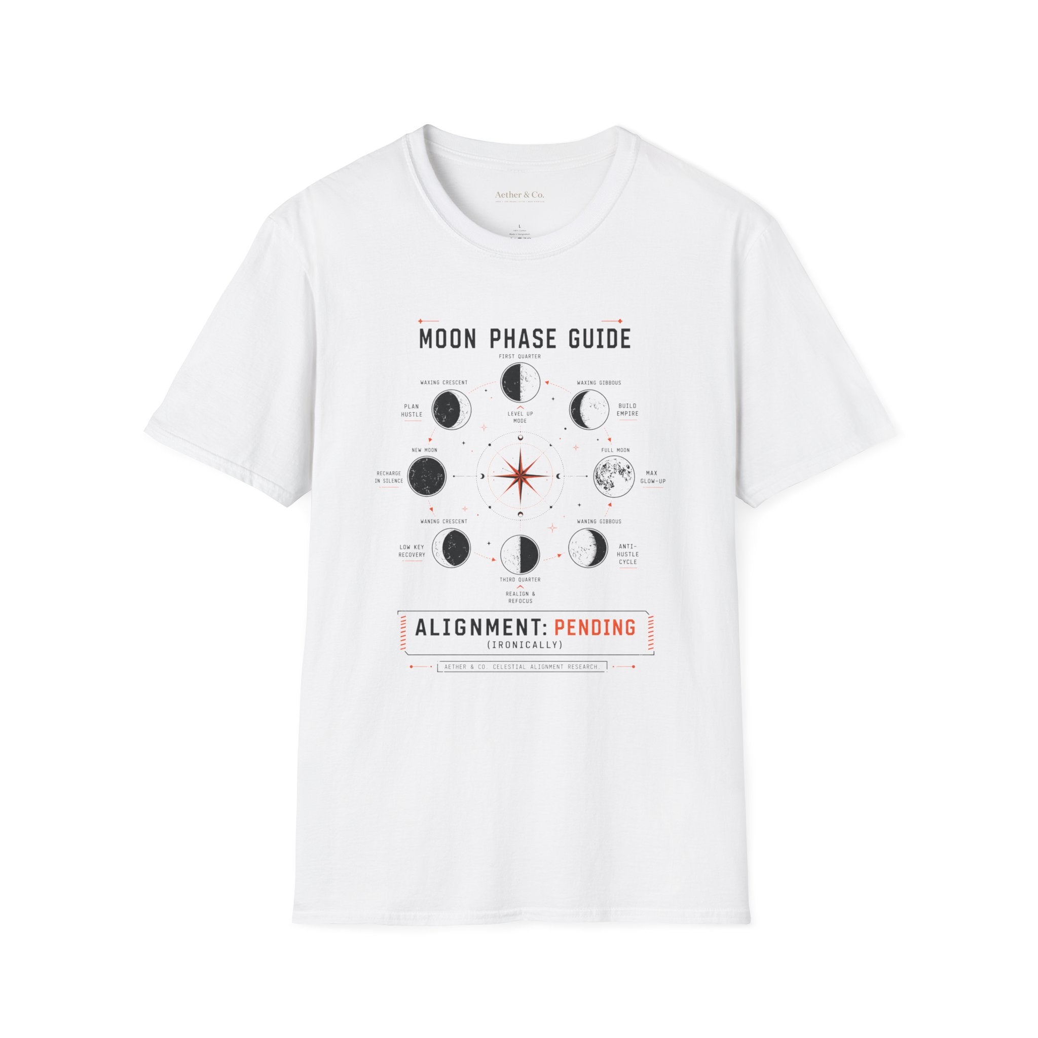 Moon Phase Guide™ — Alignment Pending T-Shirt