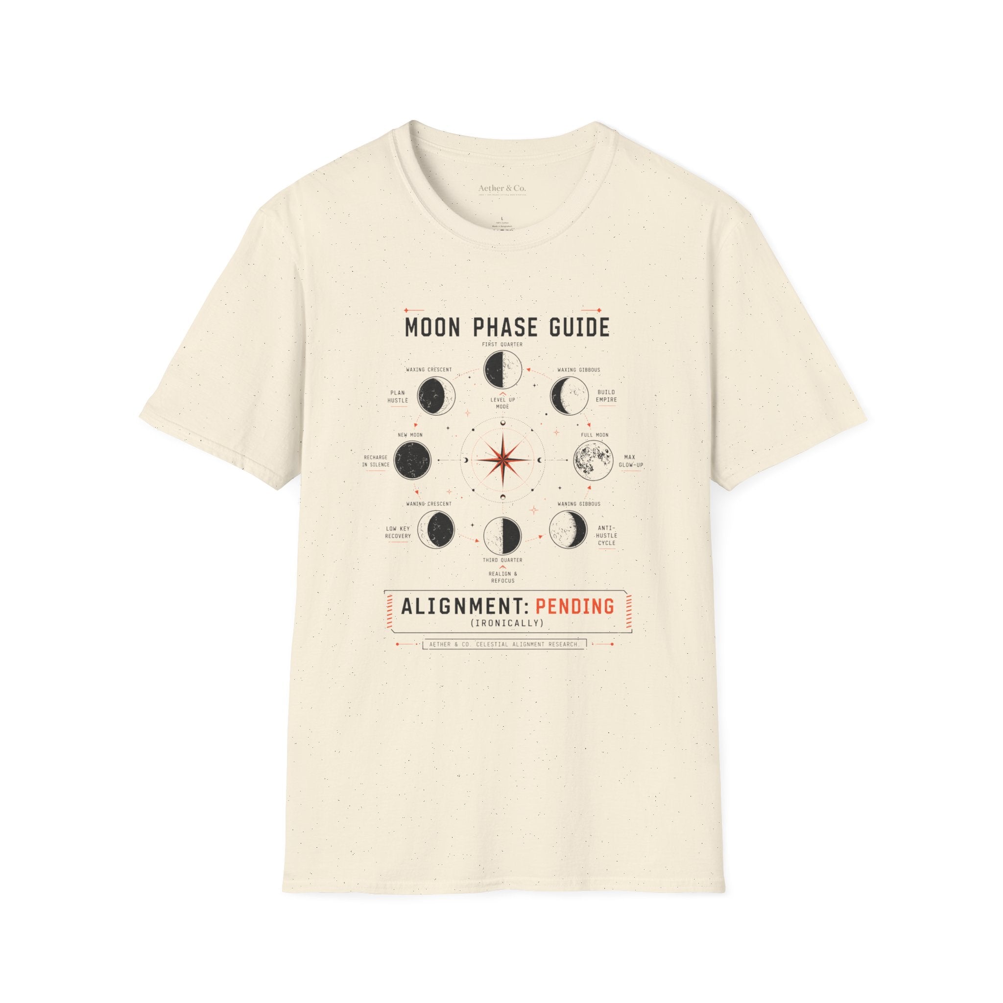 Moon Phase Guide™ — Alignment Pending T-Shirt