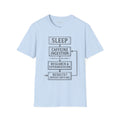 Sleep → Caffeine → Research™ T-Shirt