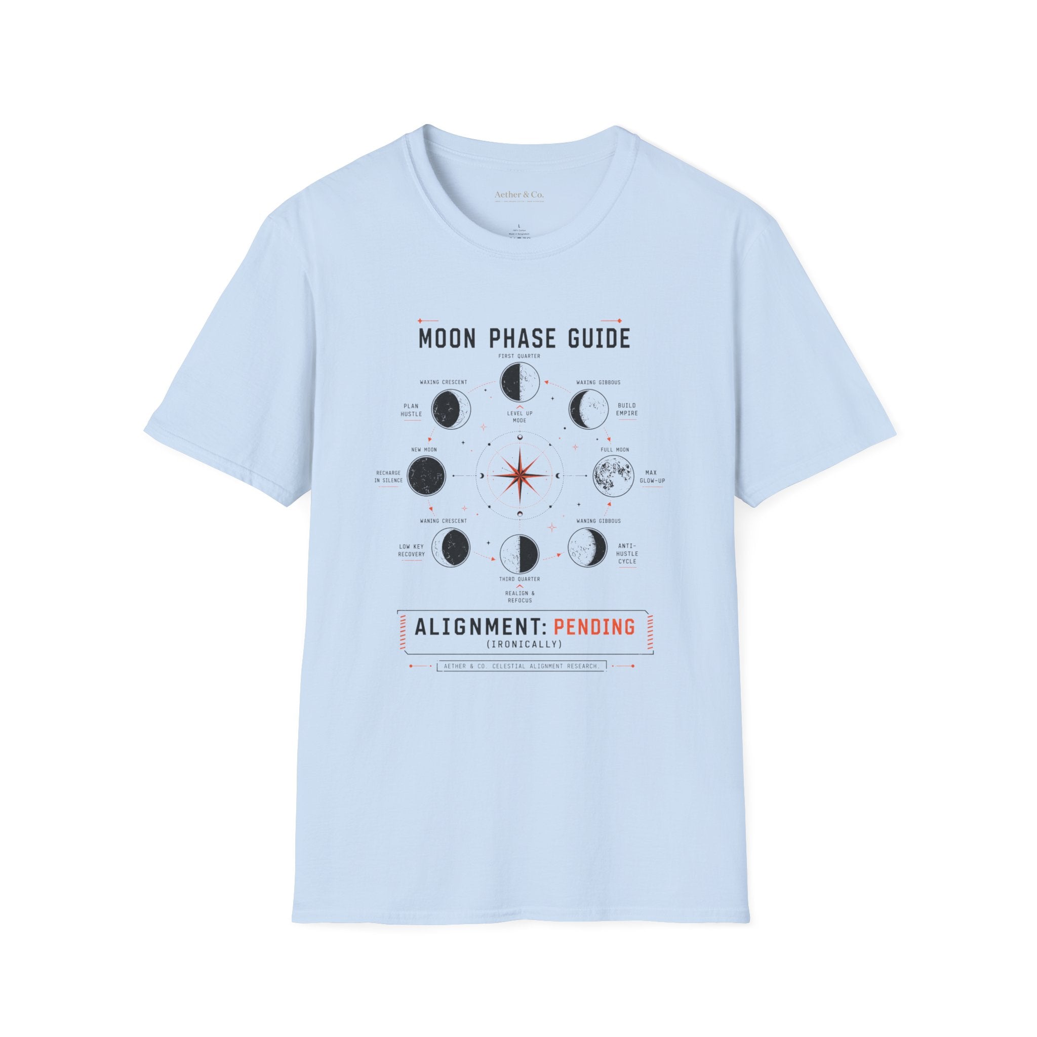 Moon Phase Guide™ — Alignment Pending T-Shirt