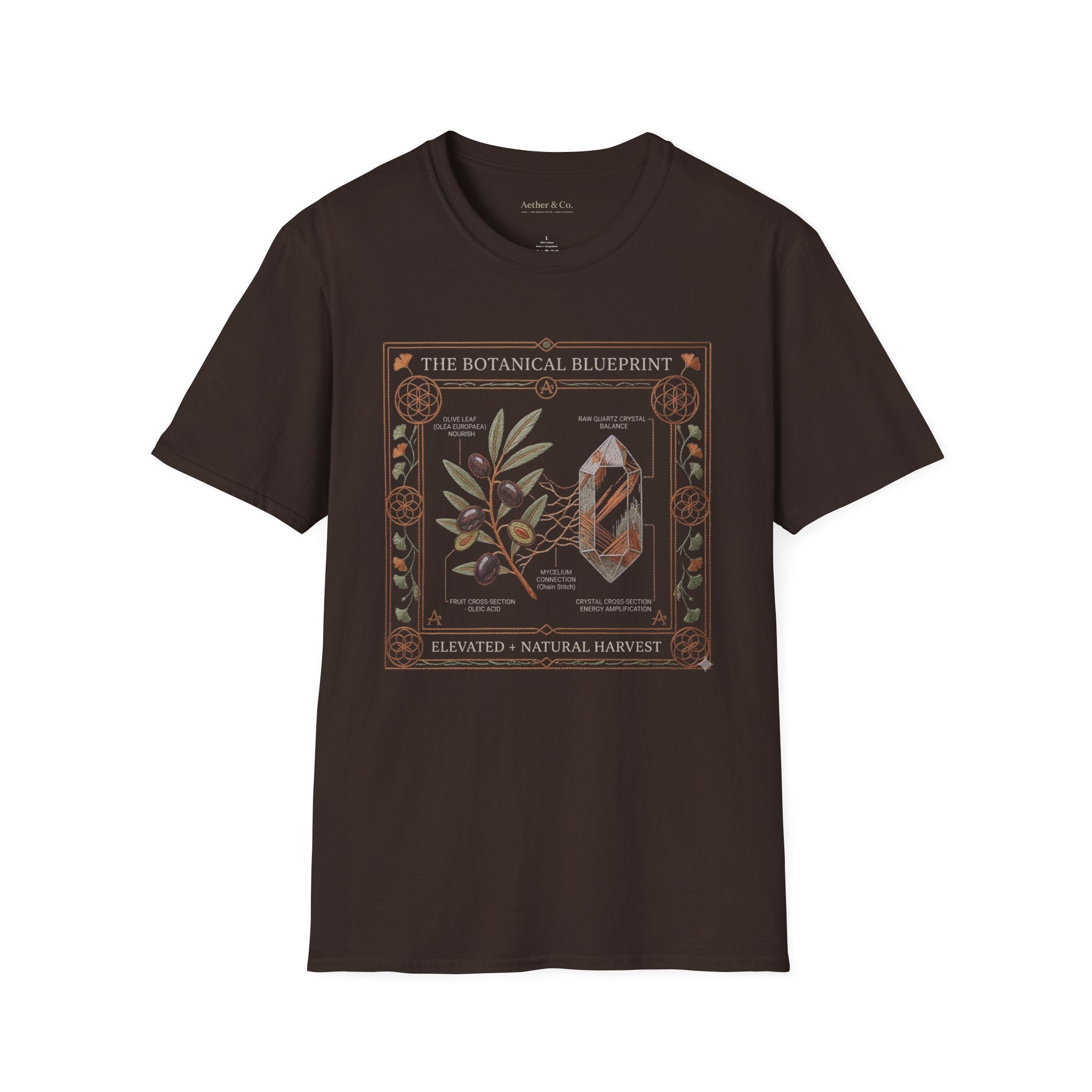 The Botanical Blueprint™ T-Shirt— Elevated Natural Harvest