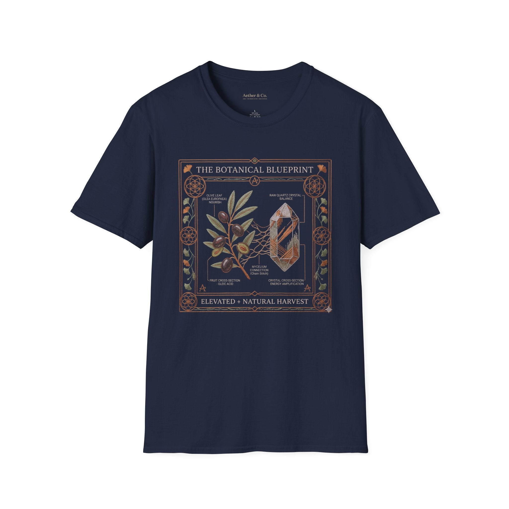 The Botanical Blueprint™ T-Shirt— Elevated Natural Harvest