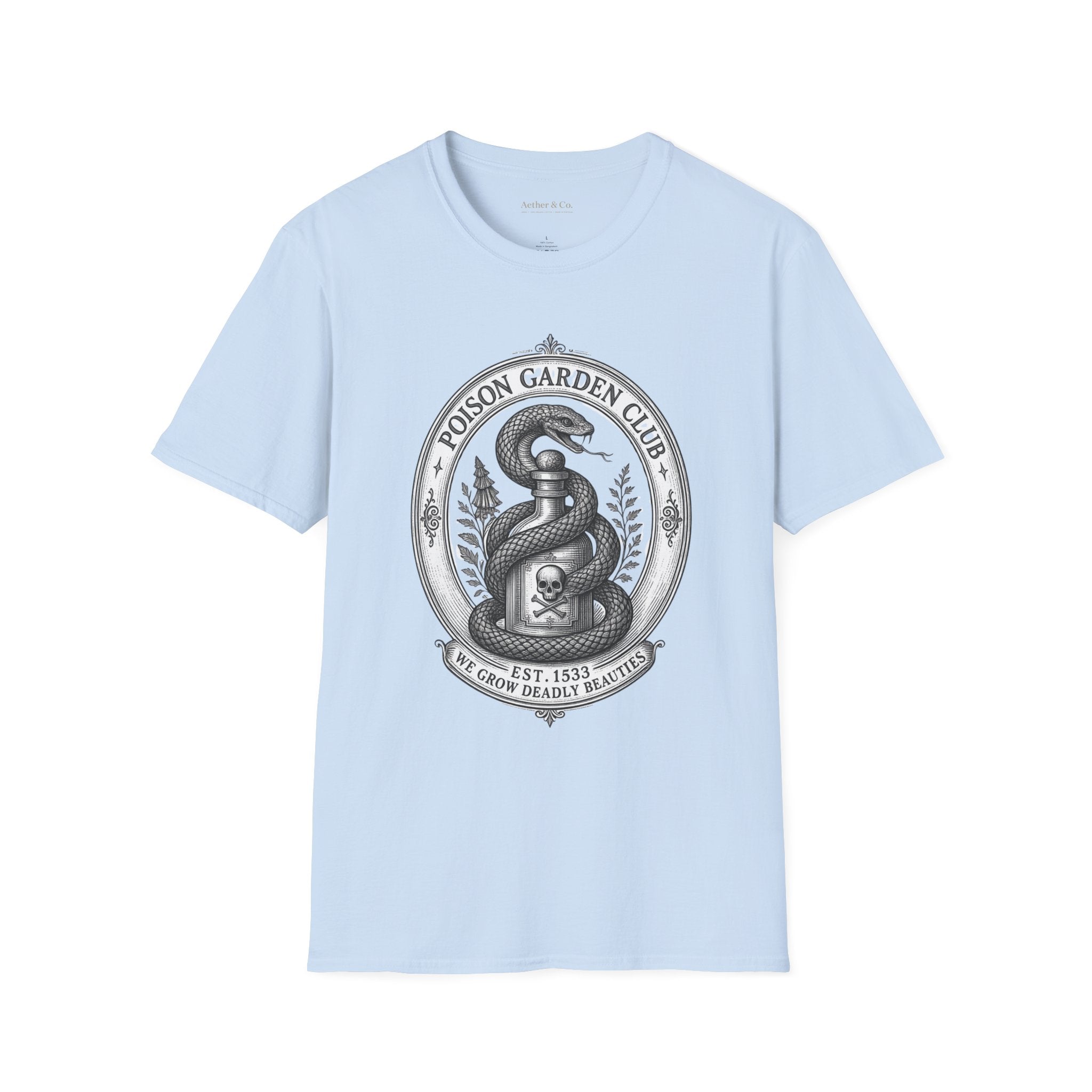 Poison Garden Club™ — Black & White Edition T-Shirt
