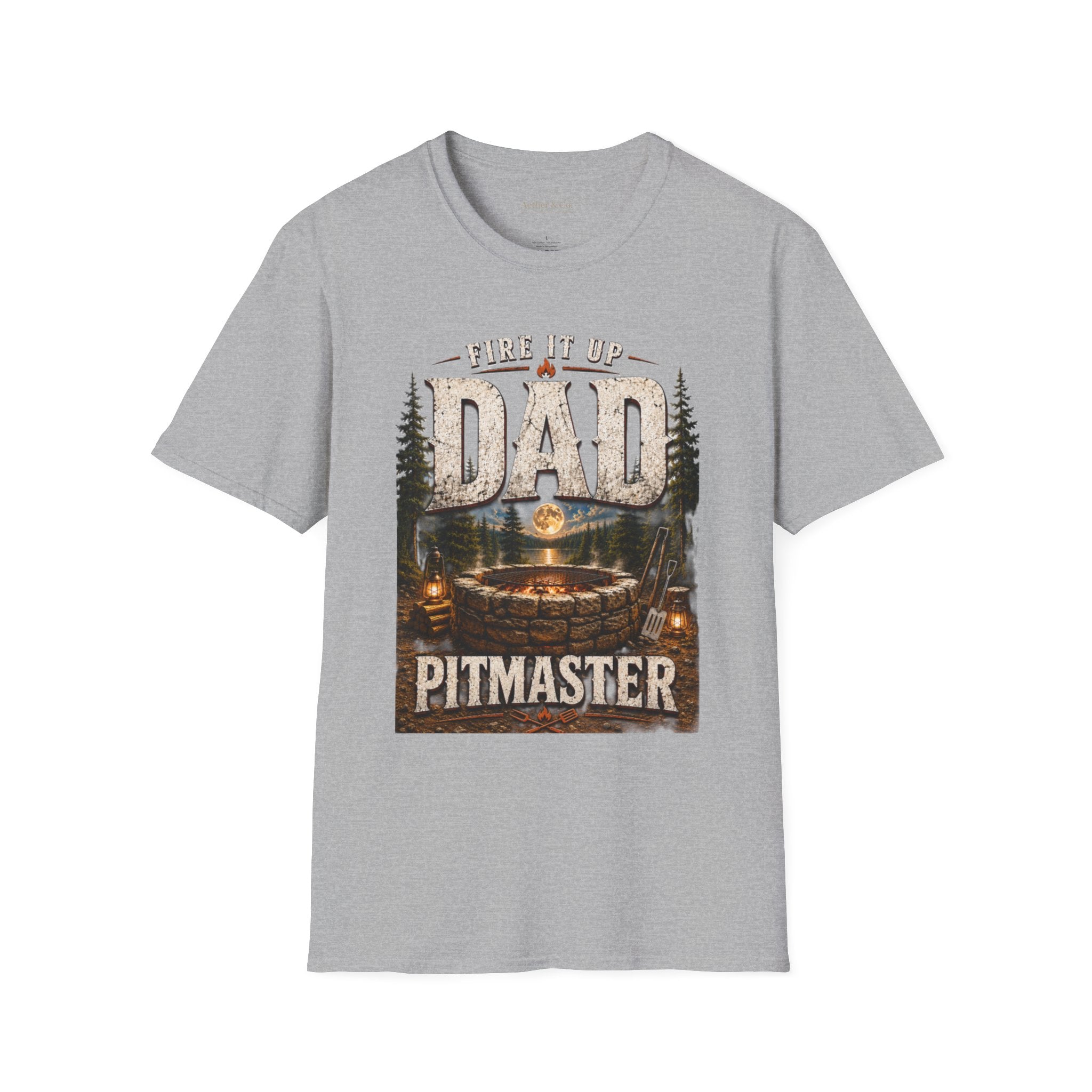 Fire It Up Dad™ Pitmaster Graphic T-Shirt