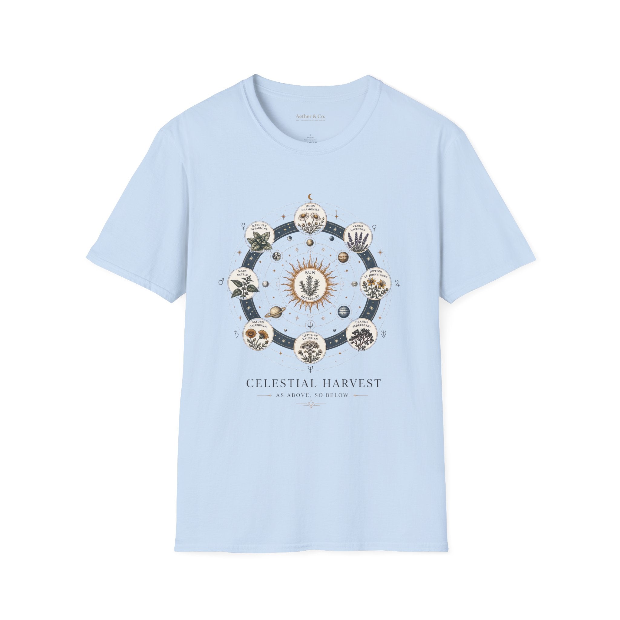 Celestial Harvest™ Botanical Chart T-Shirt