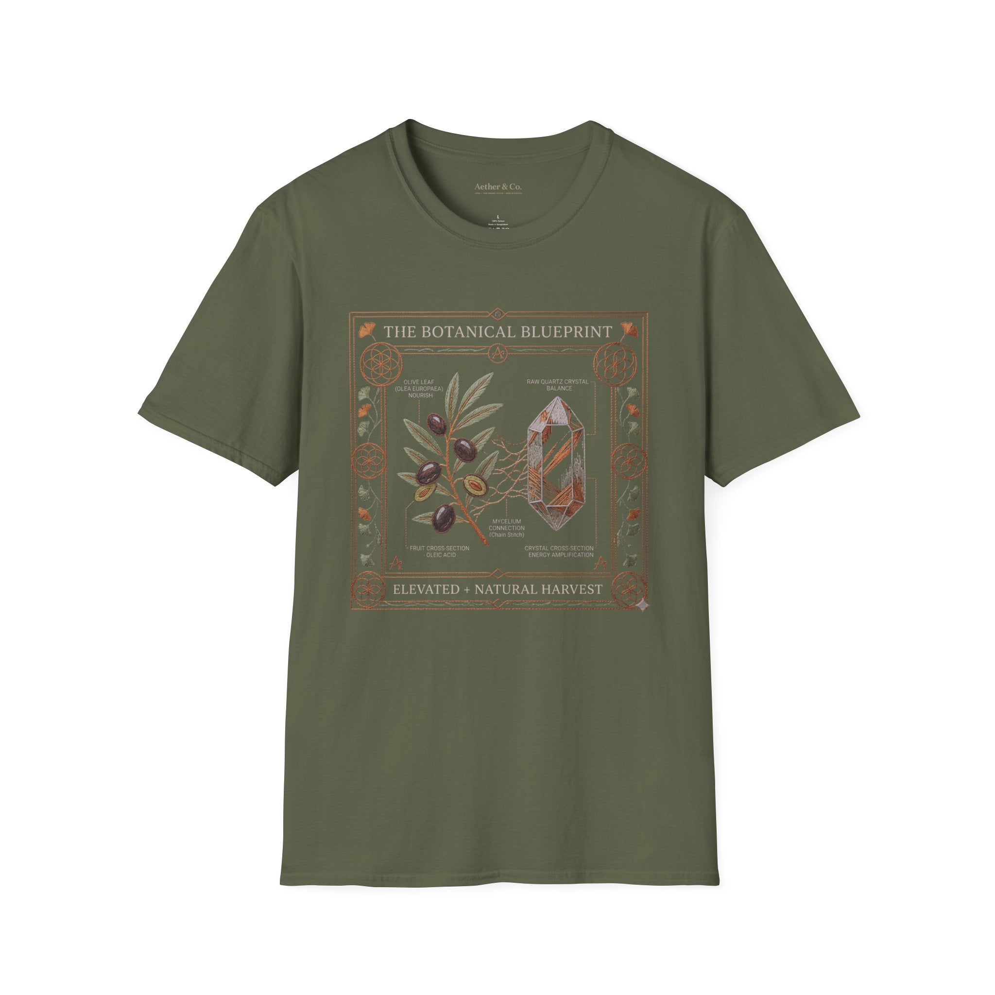 The Botanical Blueprint™ T-Shirt— Elevated Natural Harvest