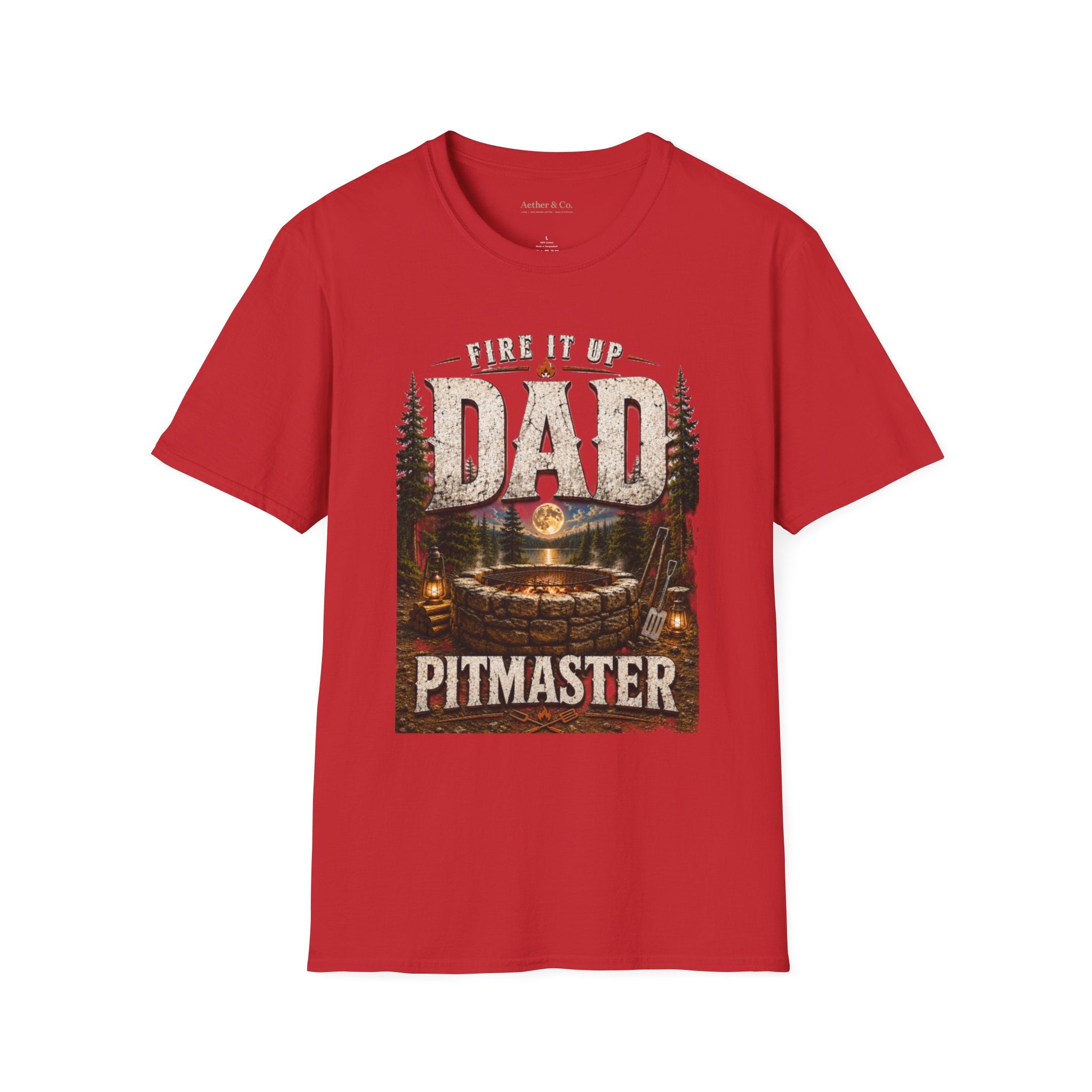 Fire It Up Dad™ Pitmaster Graphic T-Shirt
