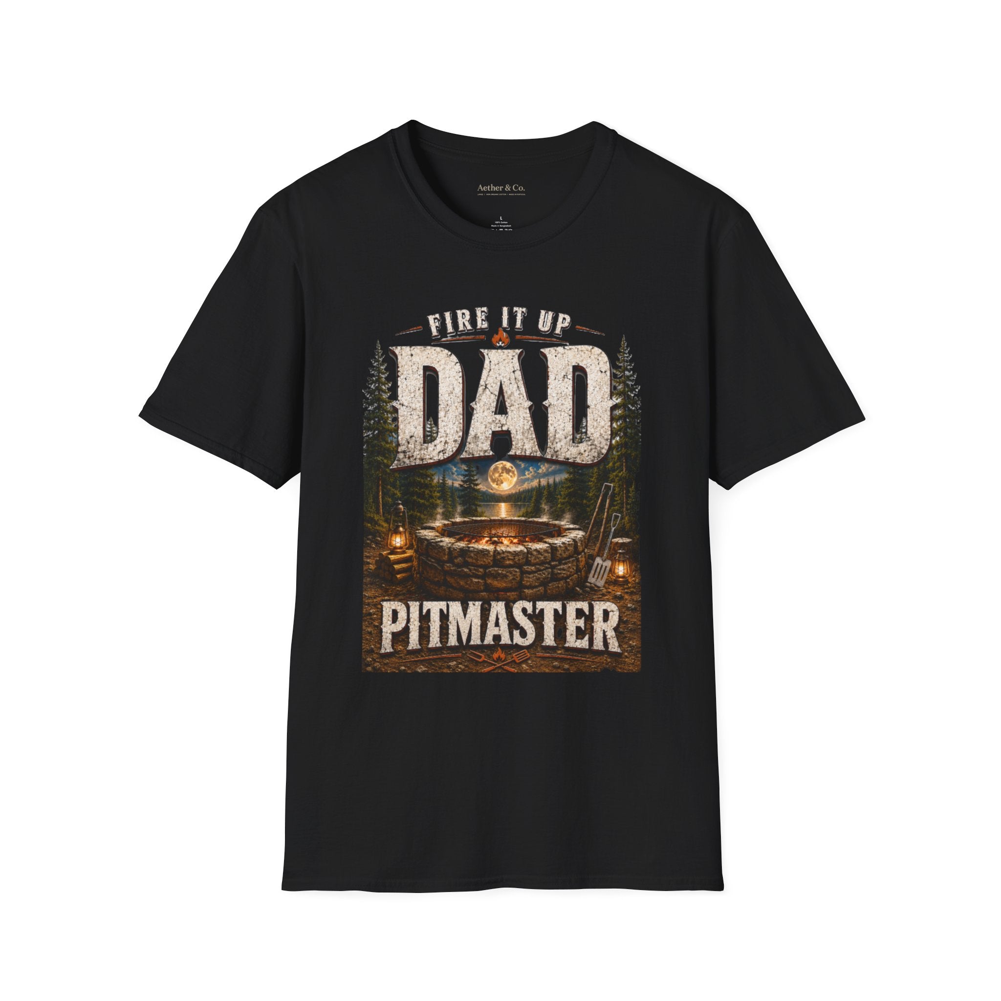 Fire It Up Dad™ Pitmaster Graphic T-Shirt