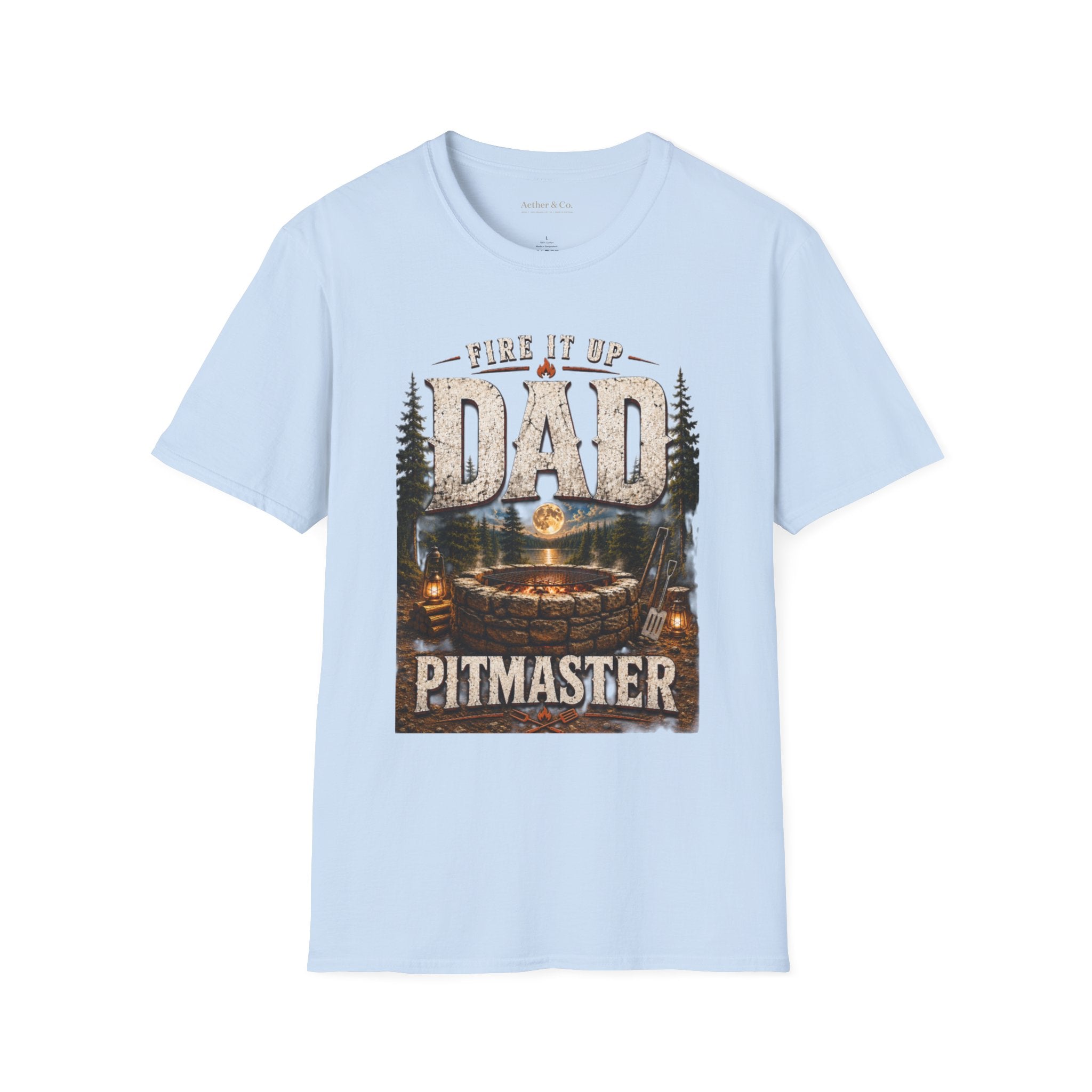 Fire It Up Dad™ Pitmaster Graphic T-Shirt