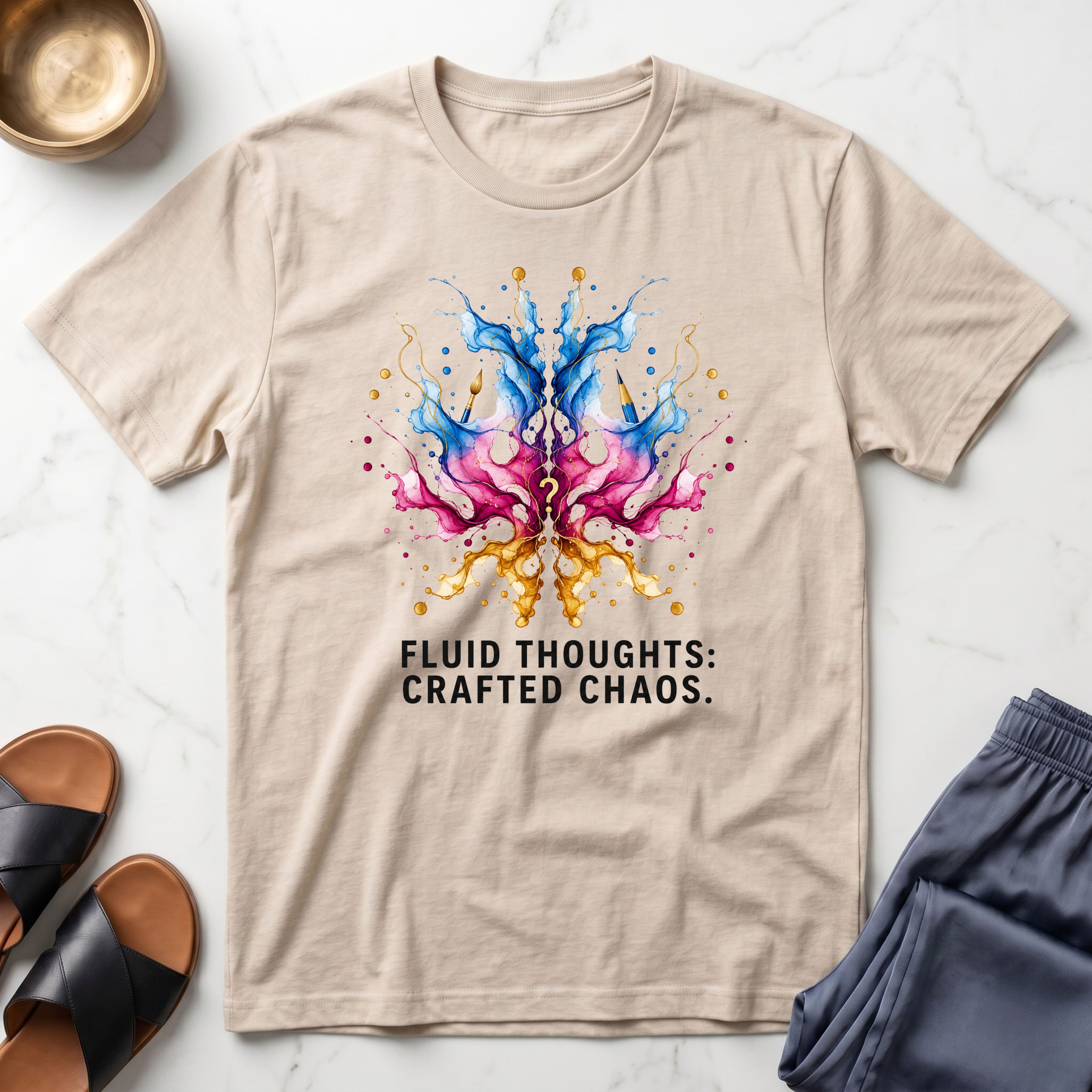Fluid Thoughts: Crafted Chaos™ T-Shirt