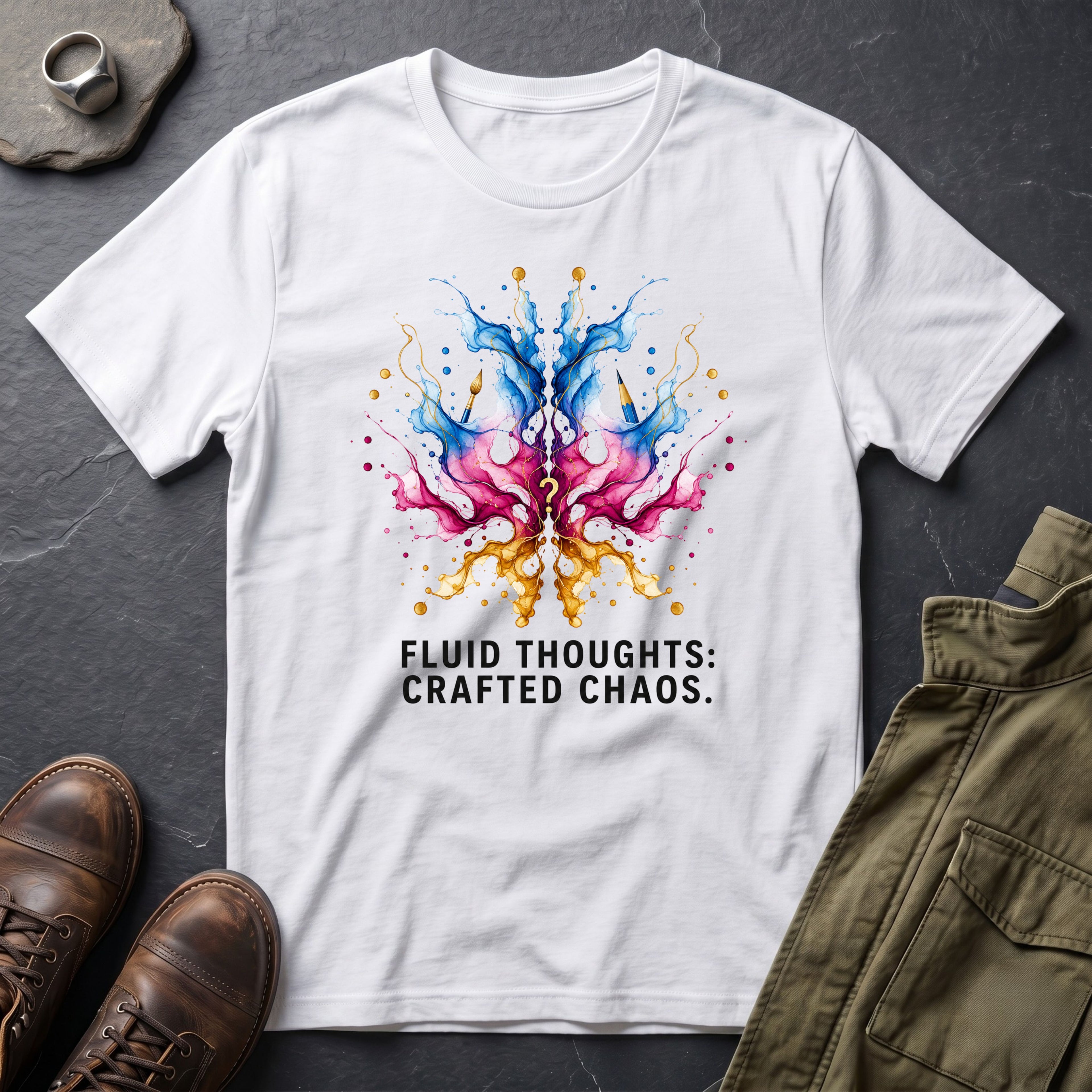Fluid Thoughts: Crafted Chaos™ T-Shirt