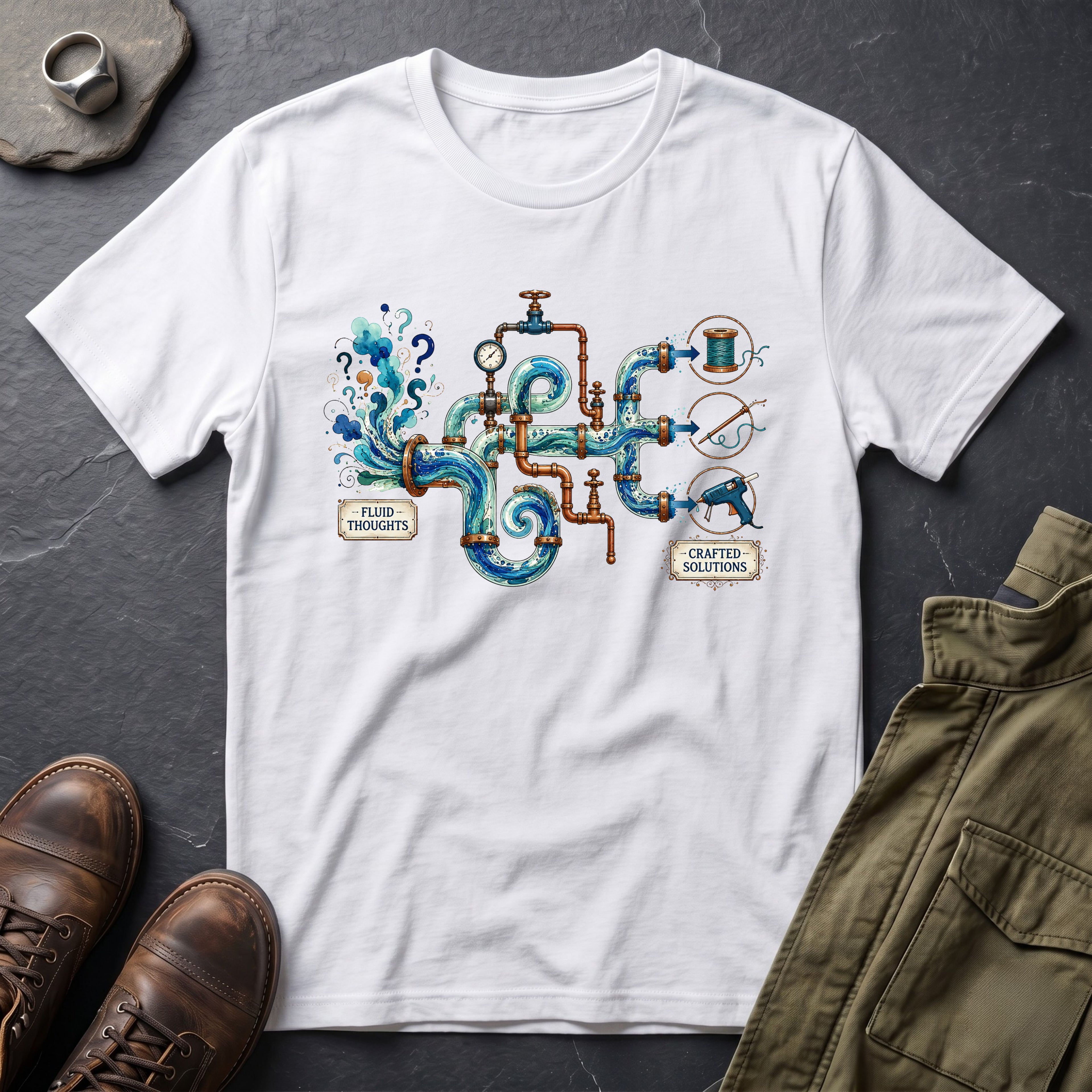 Fluid Thoughts, Crafted Solutions™ T-Shirt