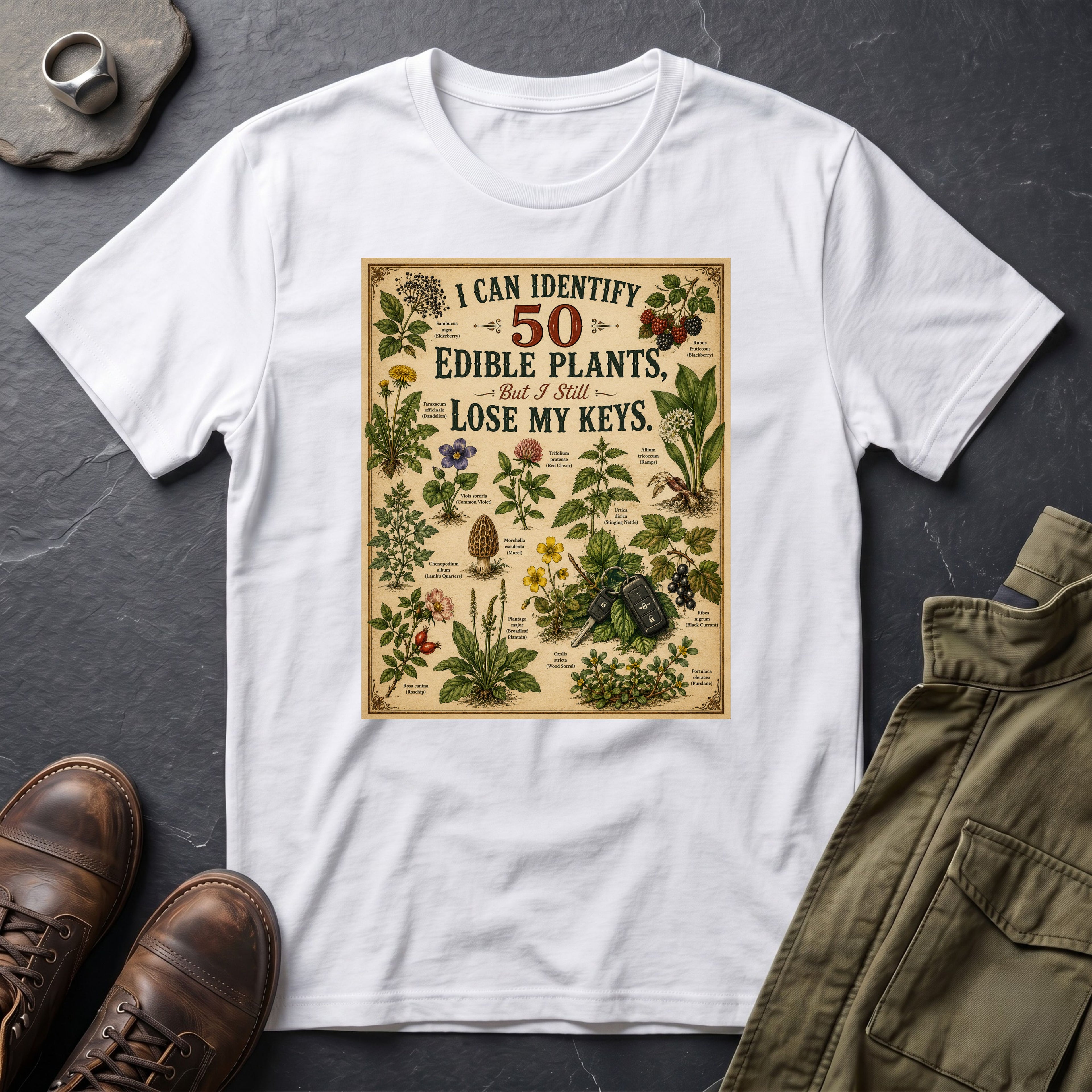 I Can Identify 50 Edible Plants, But I Still Lose My Keys™ T-Shirt