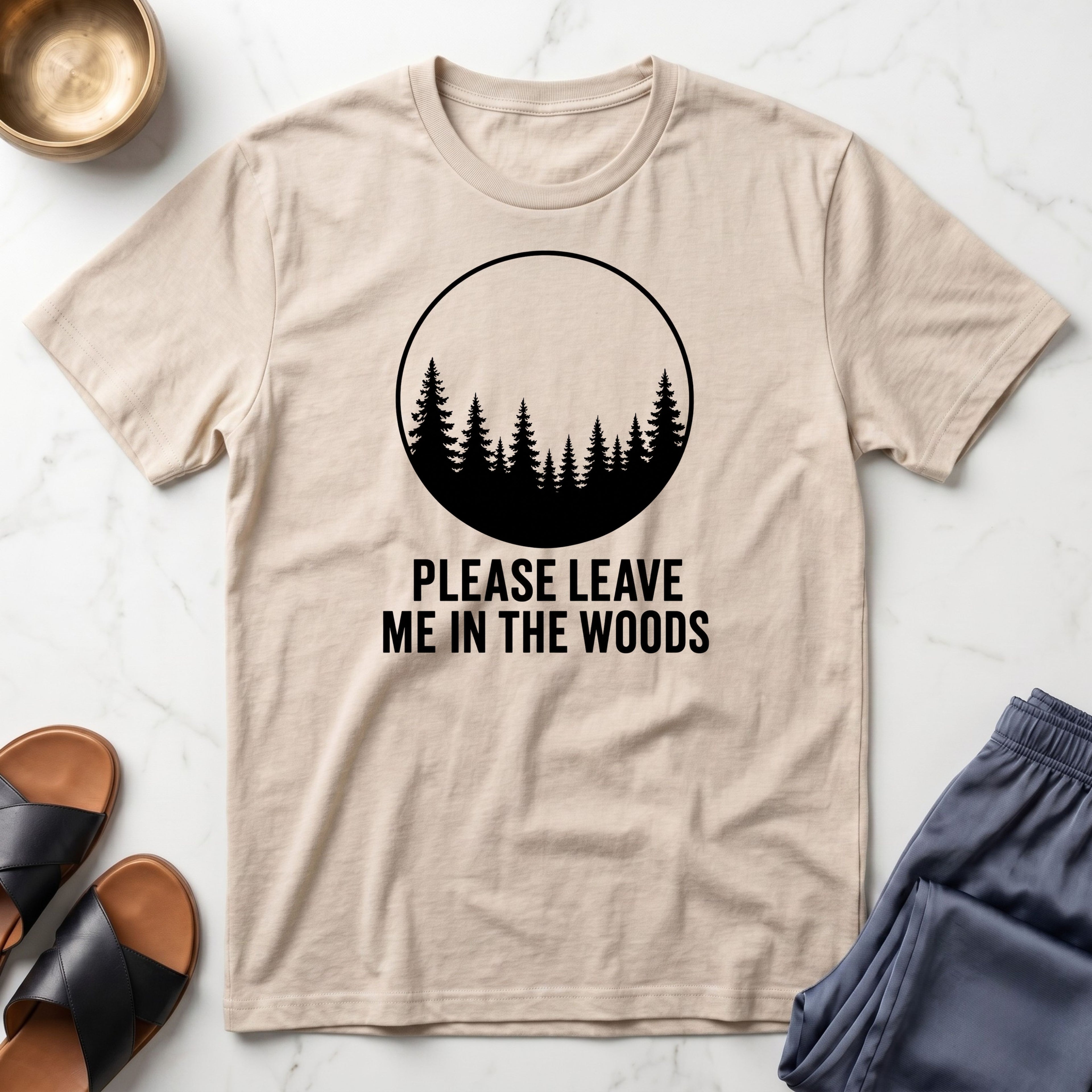 Please Leave Me In The Woods™ Minimalist Graphic T-Shirt
