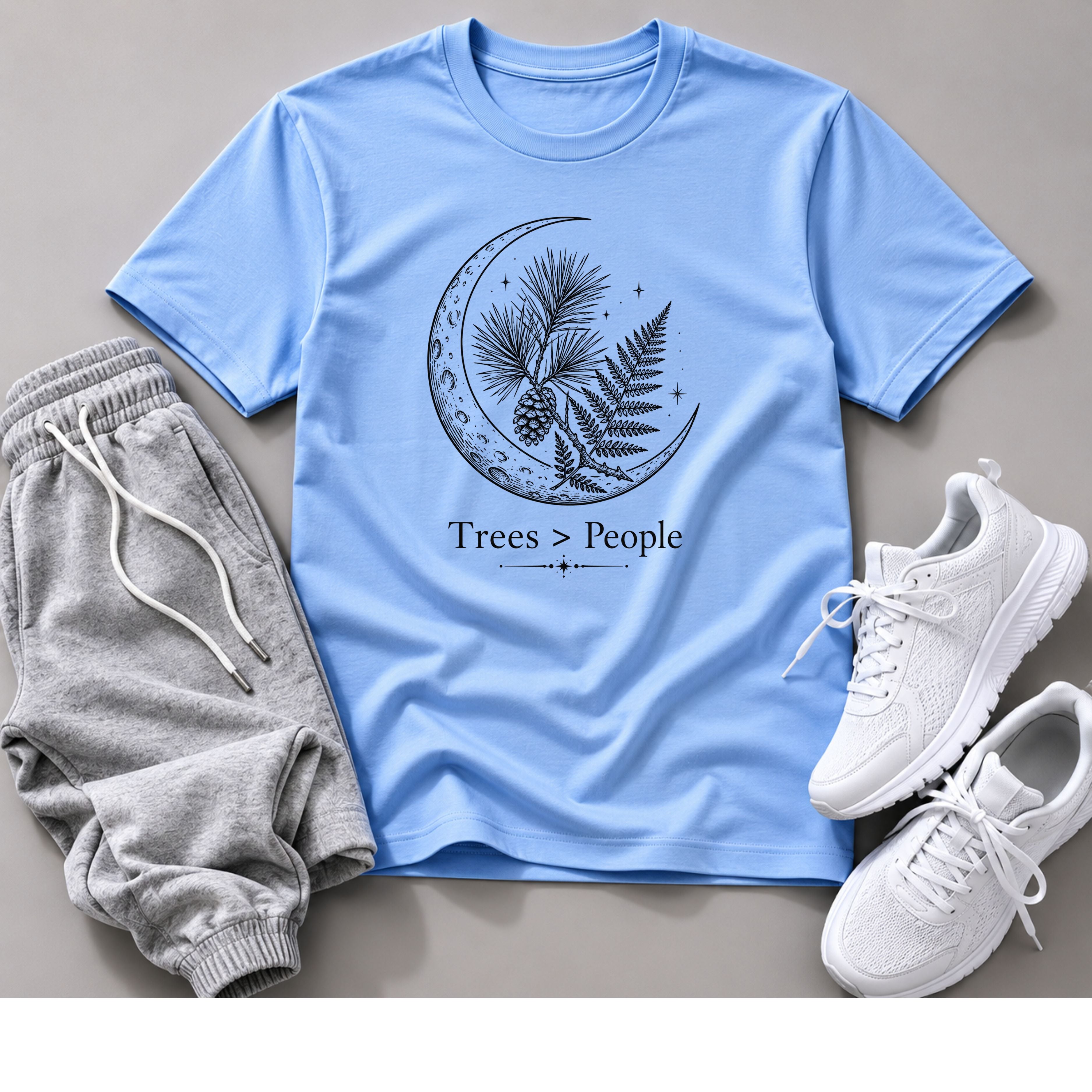 Trees > People™ Botanical Crescent Moon Graphic T-Shirt